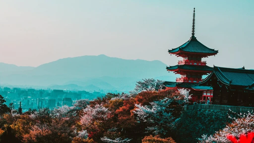 a temple in kyoto