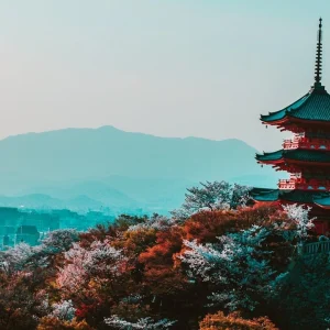 a temple in kyoto